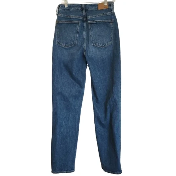 Madewell Curvy Perfect Vintage Straight Jean Size 29T Medium Wash 5 Pocket Style - Picture 3 of 14